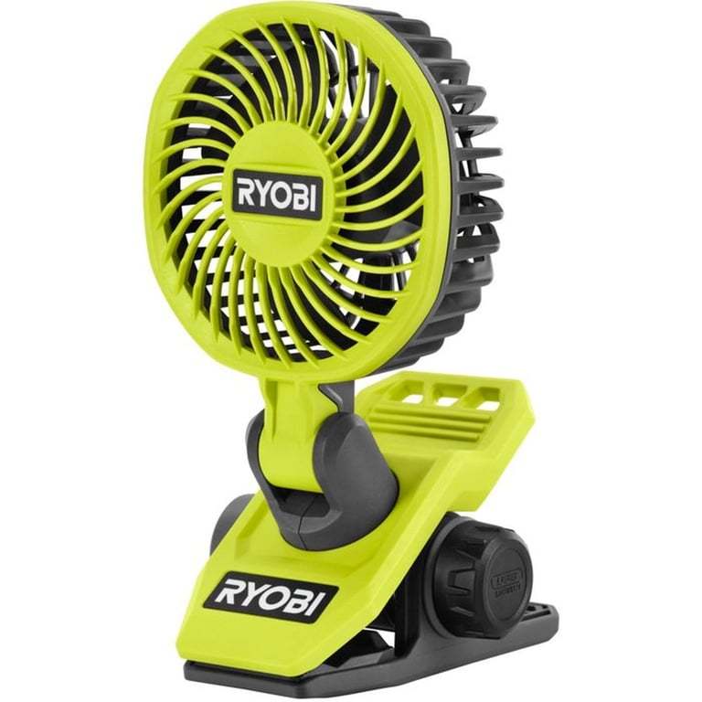 Mini Ventilateur à Clip Ryobi RCF4 0 4V 2 Vitesses Sans Fil Tête Pivotante - vue 7