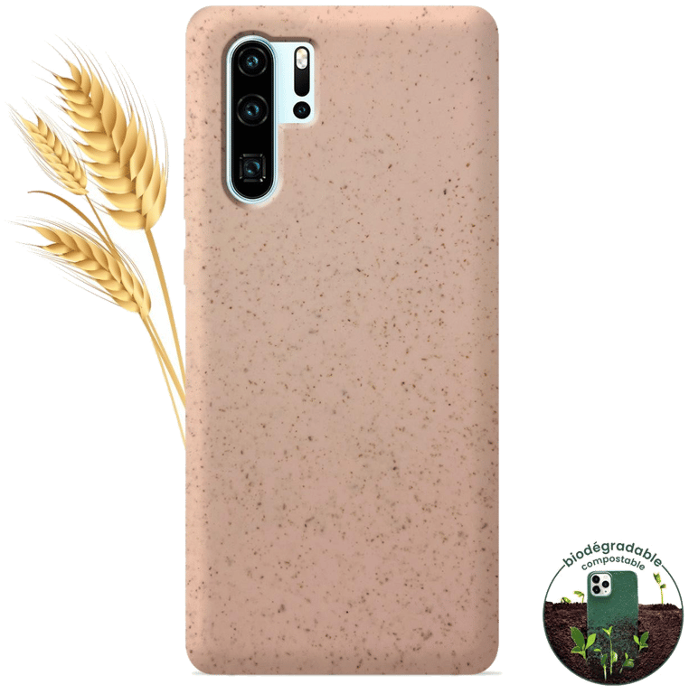 Coque silicone unie compatible Biodégradable Rose Huawei P30 Pro