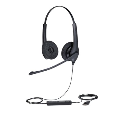 Jabra Biz 1500 Duo USB Cuffie ad archetto cablate Desktop/Centro chiamate USB Type-A Bluetooth Nero
