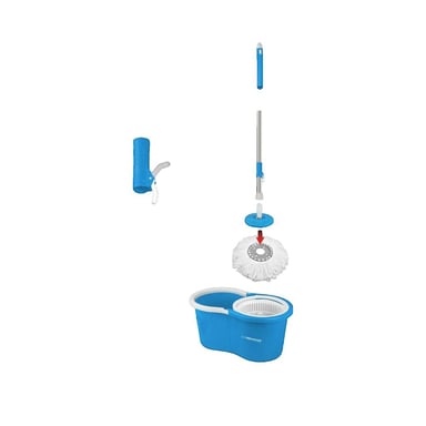 Serpillière Esperanza EHS005 Mop Rotatif 360° Bleu/Blanc