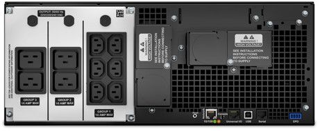 APC Smart-UPS SRT - SRT6KRMXLI - Onduleurs (UPS)  6000VA - RM, (6) IEC C13, (4) IEC C19, Hard Wire, Connexion 10/100 BaseT, Console de contrôle et d'état LCD multifonction