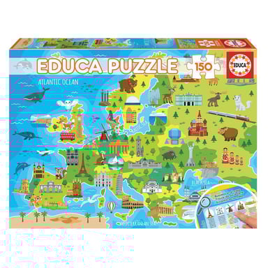 Puzzle Europa 150 piezas - Diviértete explorando el continente
