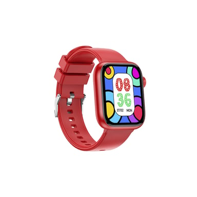 Orologio intelligente connesso Igo Watch 3 - Assistente vocale - Frequenza cardiaca - IP67 - Bluetooth 5.3 - Rosso