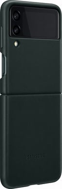 Coque pour Samsung Galaxy Z Flip 3 Premium Cuir Verte Samsung