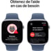 Apple Watch Series 10 OLED 46 mm Numérique 416 x 496 pixels Écran tactile 4G Argent Wifi GPS (satellite)