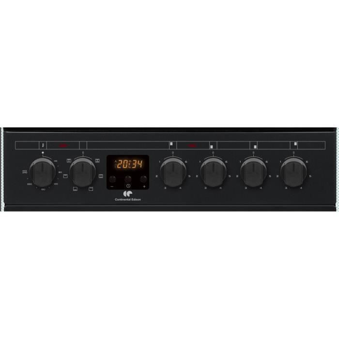 Cuisinière vitrocéramique CONTINENTAL EDISON CECV50FCB 4 feux L49.5 x H82.7 xP58 cm - vue 4