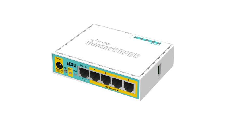 Mikrotik Hex Poe Lite Routeur Connecté Fast Ethernet - vue 3