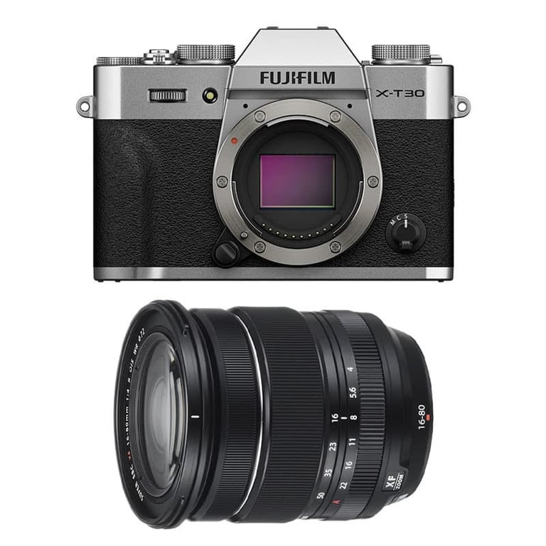 FUJIFILM X-T30 III ARGENT + Objectif 16-80mm f/4 WR Noir Garanti 3 ans