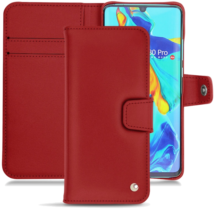 Housse cuir Huawei P30 Pro - Rabat horizontal portefeuilleRouge