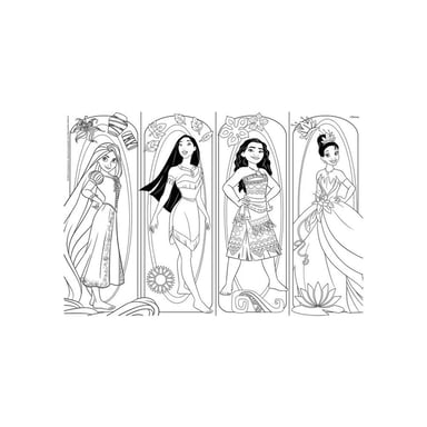 Puzzle double face Lisciani Giochi Disney Princess Maxi au sol 2 x 60 pièces 70 x 50 cm