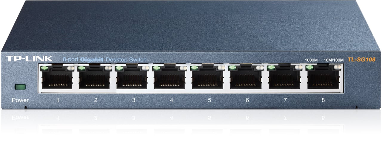 TP-Link Switch Easy Smart - 8 ports Gigabit - Boîtier métallique - Green Technology - Neuf