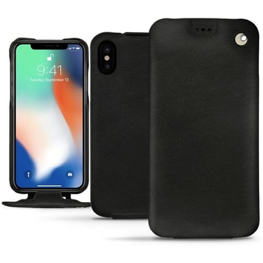 Housse cuir Apple iPhone Xs Max -  - Noir - Cuir lisse premium