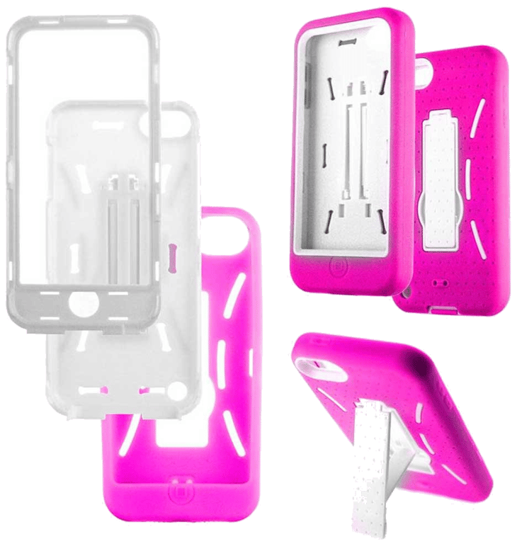 Coque silicone unie compatible Givré Rose Apple iPhone 5 iPhone 5S