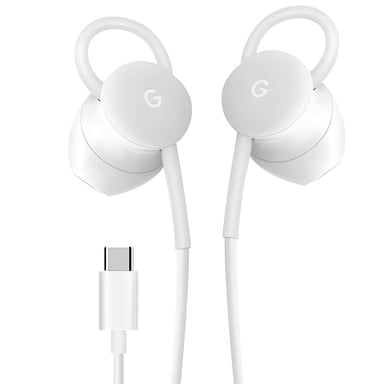 Écouteurs USB C avec Contrôle Volume Micro Assisant vocal Original Blanc