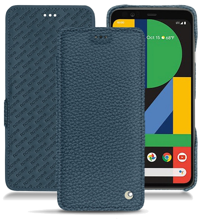 Housse cuir Google Pixel 4 - Rabat horizontalBleu