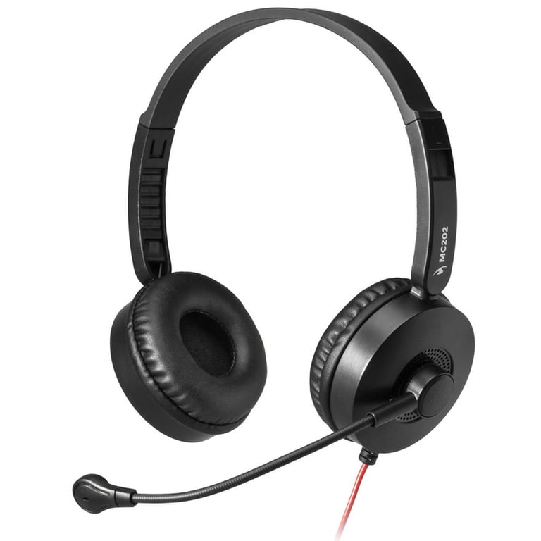 Bluestork MC 202 Casque Micro PC Filaire Jack3 5 mm Son Stéréo Micro Rotatif Antibruit Ultra Confort Léger Contrôle du Volume Casque teletravail Compatibilité Universelle New