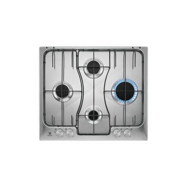 Table de cuisson à gaz CrossCook Electrolux RGG6242LOX en acier inoxydable 60 cm - Neuf