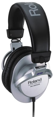 Roland RH-200S casque Casques Avec fil Arceau Musique Noir, Argent