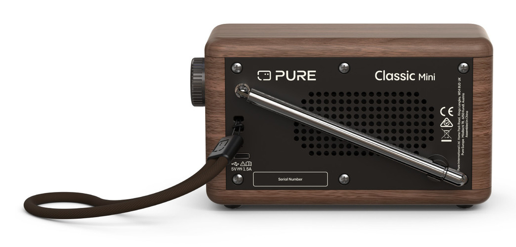 Pure Classic Mini Portable Numérique Crème, Bois - Neuf
