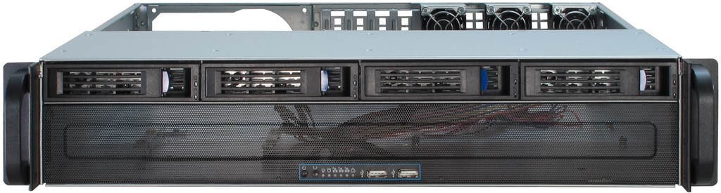 Inter Tech IPC 2U Montable sur rack 2U micro ATX SATASAS hot swap pas d'alimentation ATX USB - vue 4