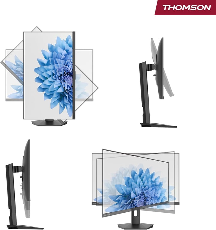 THOMSON 27 FHD Moniteur120HzIPSHDR10HDMI x1USB x1PivotantOrientableInclinableAdaptive SyncÉcran antirefletM27FB5C15 - vue 3