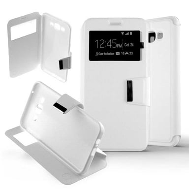 Etui Folio Blanc compatible Samsung Galaxy J7 2015