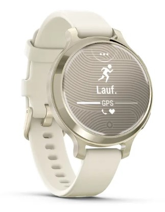 Garmin Lily 2 Active Petite Montre connectée et élégante avec GPS intégré Lunar Gold avec Bracelet Silicone - vue 9