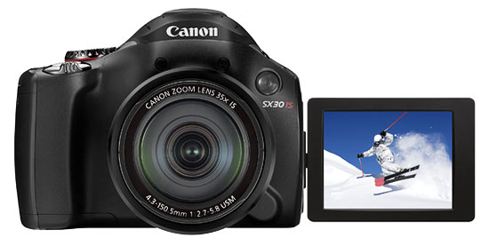 Canon PowerShot SX30 IS 1/2,3'' 14,1 MP CCD (dispositivo ad accoppiamento di carica) fotocamera compatta 4320 x 3240 pixel Nero