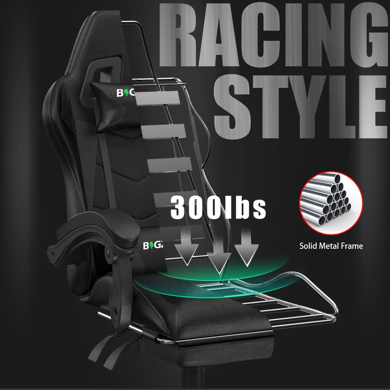 Chaise de jeu réglable en hauteur avec repose pieds et coussin lombaire Neuf - vue 8