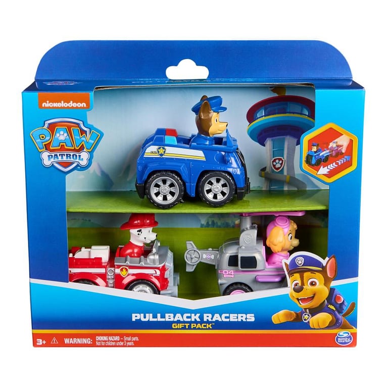 Pack de 3 Véhicules de Secours Rétro Friction - La Pat' Patrouille - Neuf