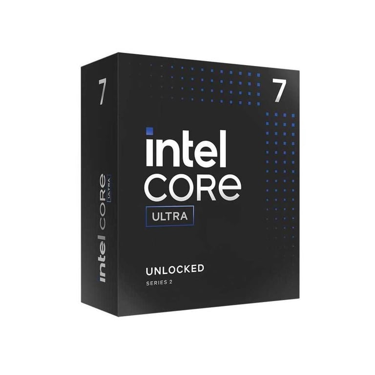 Processeur INTEL Core Ultra 7 265 Box - Série 2 Unlocked - Boîte retail Noir avec accents bleus - Neuf