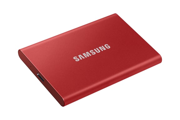 SSD EXT SAMSUNG T7 500G rojo metálico USB 3.2 Gen 2 MU-PC500R/WW