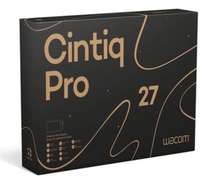 Wacom Cintiq Pro 27 tableta digitalizadora Negro 5080 líneas por pulgada 596 x 335 mm