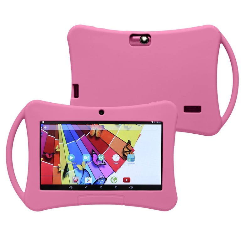 Tablette Enfant 7 Pouces Android 6.0 Bluetooth Playstore Wifi Rose 24Gb  YONIS - Yonis