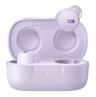 Baseus Bowie E18 Casque True Wireless Stereo (TWS) Ecouteurs Appels/Musique USB Type-C Bluetooth Violet - Neuf