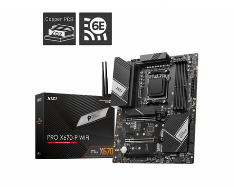 MSI PRO X670-P WIFI carte mère AMD X670 Emplacement AM5 ATX