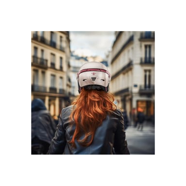 Casque vélo Casr GLOW AVEC LED ET VISIERE ROSE L