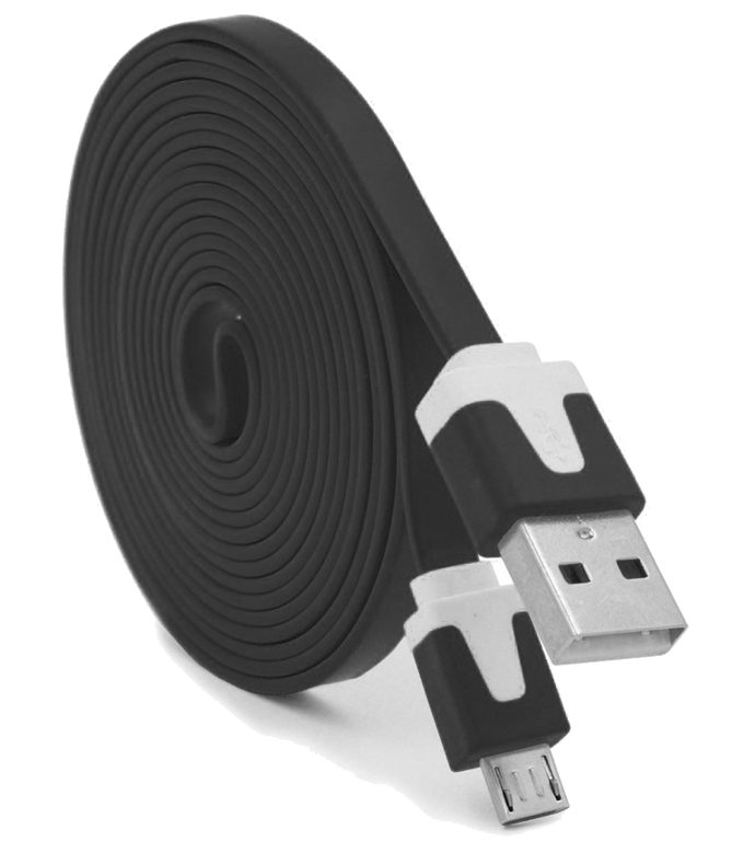 Cable Noodle 3m pour Manette Playstation 4 PS4 3 Mètres Chargeur USB Smartphone Android Universel (N