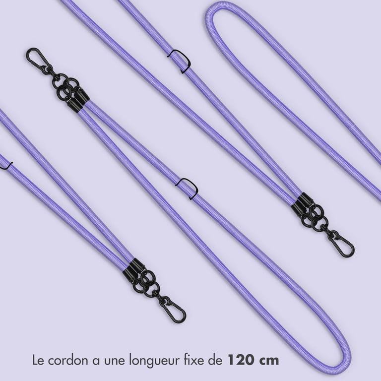 imoshion ?Cordon de téléphone universel taille unique - 10 mm d'épaisseur - Lilac - Neuf