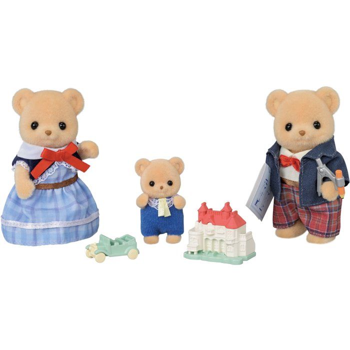 Biscuit Bear Family Set 3 figurines famille ours + accessoires - vue 3