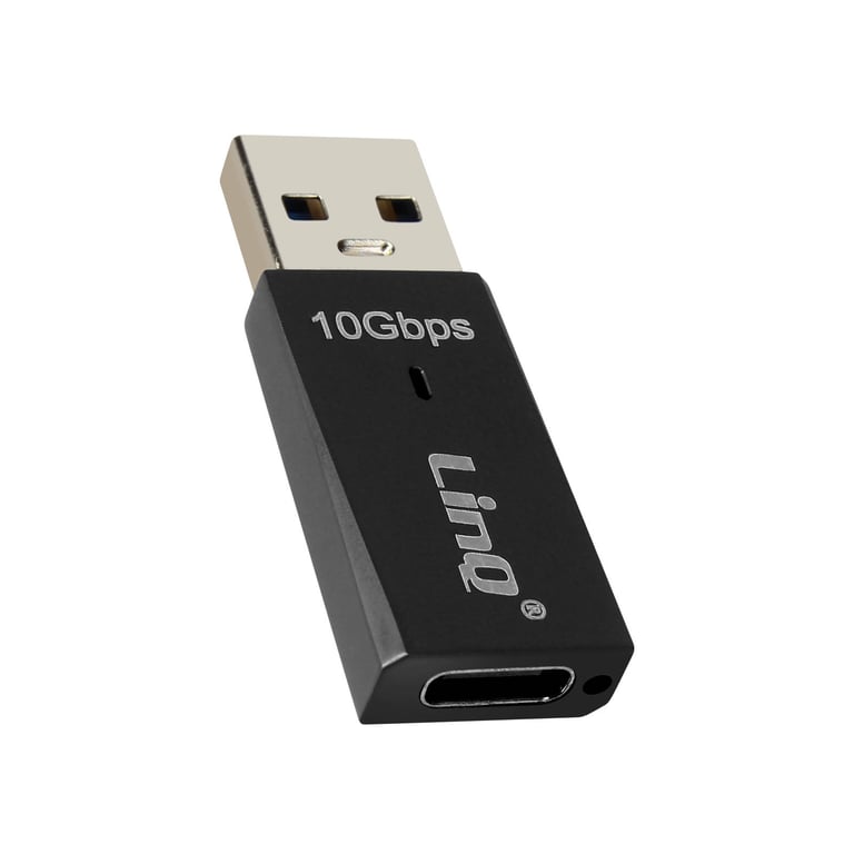 Adaptateur USB 3.1 vers USB C Charge Audio et Transfert de Données 10 Gbps LinQ Neuf
