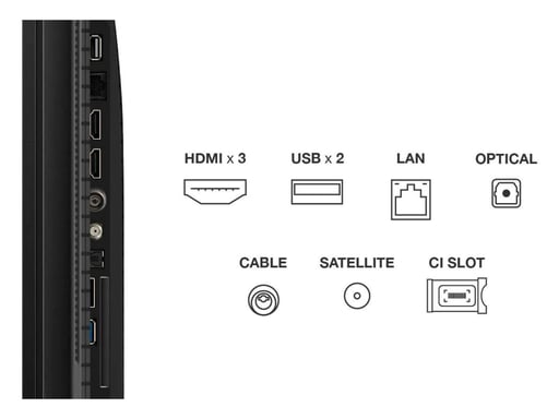 TCL T69C 43T69C TV 109,2 cm (43'') 4K Ultra HD Smart TV Wifi Noir 350 cd/m²