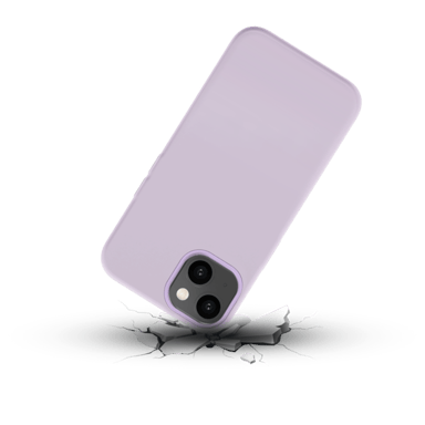 Coque antichoc en gel de silicone doux pour Apple iPhone 14, Orchidée Pastel