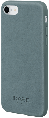 Custodia in pelle scamosciata Alcantara per Apple iPhone 7/8/SE 2020/SE 2022, verde cammeo