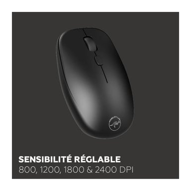 Set mini tastiera e mouse wireless - MOBILITY LAB - CP420W - FR - Nero