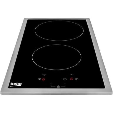 BEKO HDMC32400TX Placa de cocción - 2 placas de inducción - Controles táctiles - Negro - Temporizador integrado