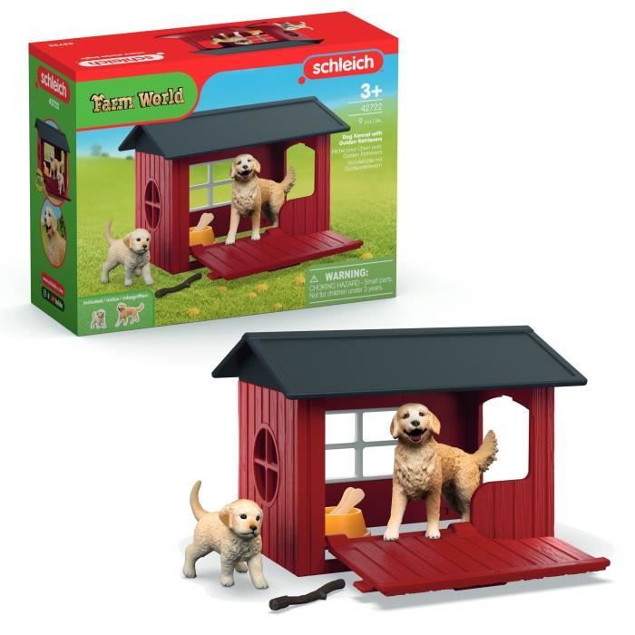 Coffret Niche avec Golden Retriever,  42722 Farm World, Des 4 ans - Neuf
