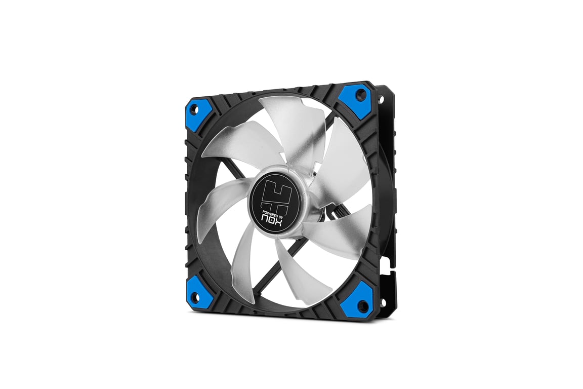 NOX H-FAN PRO LED BLUE Boitier PC Ventilateur 12 cm Noir 1 pièce(s)
