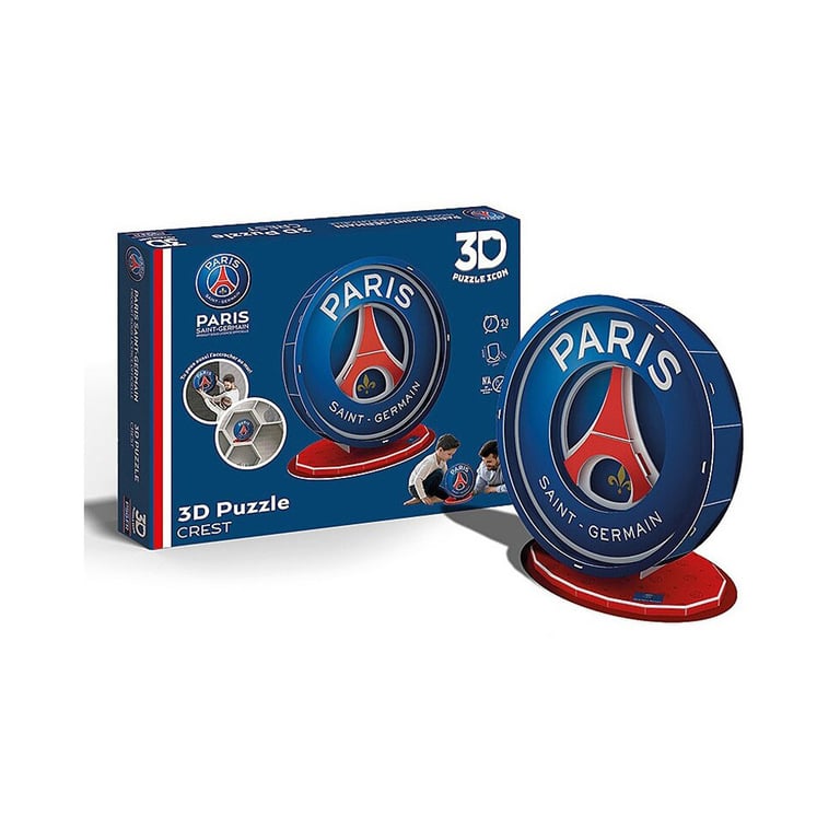 Mégableu Puzzle Ecusson 3D du Paris Saint Germain Equipe de Football 19 Pièces Amusant et Ludique A Monter Seul en Famille ou entre Amis A Partir de - vue 2