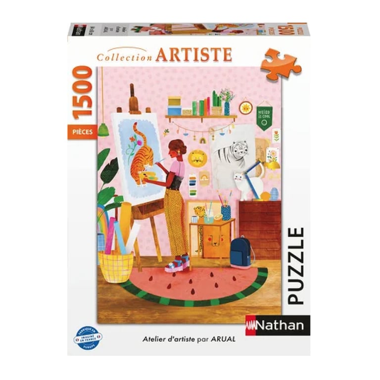 Puzzle 1500 pièces : Atelier d'artiste Laura Lhuillier Ravensburger Nathan - vue 10